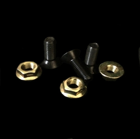 Center Hardware - Replacement Set of 20, Standard Hardware (Grade 8, Black Bolts, Gold Nuts)
